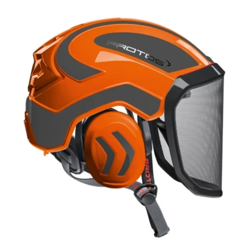 15546 Protos Arborits Helmet System - Orange & Gray
