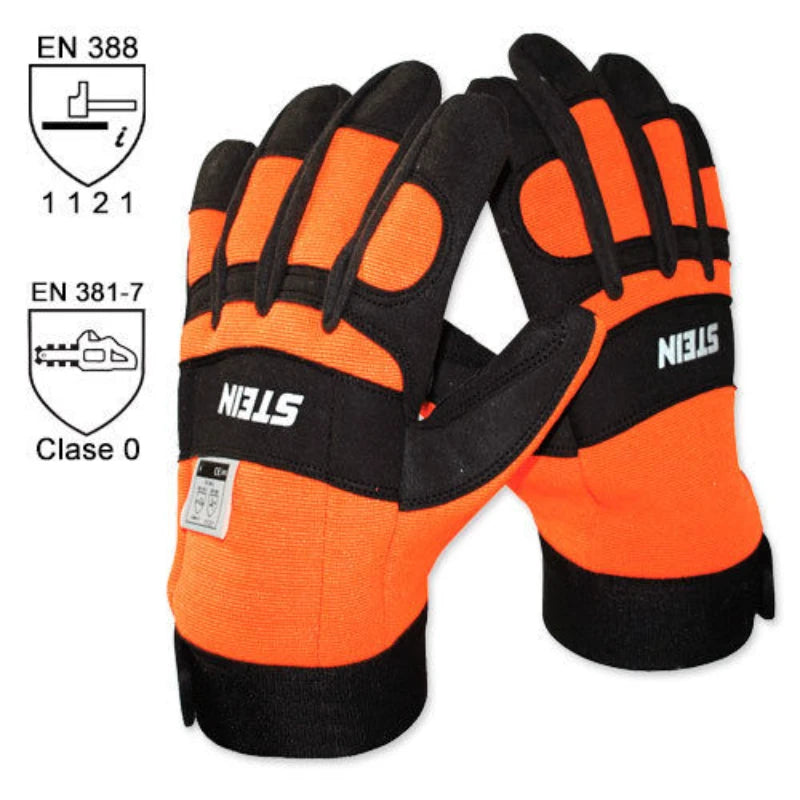 GA12 CHAINSAW GLOVES EN381-7 CLASS 1 DESIGN A LEFT HAND- GUANTES ANTICORTE