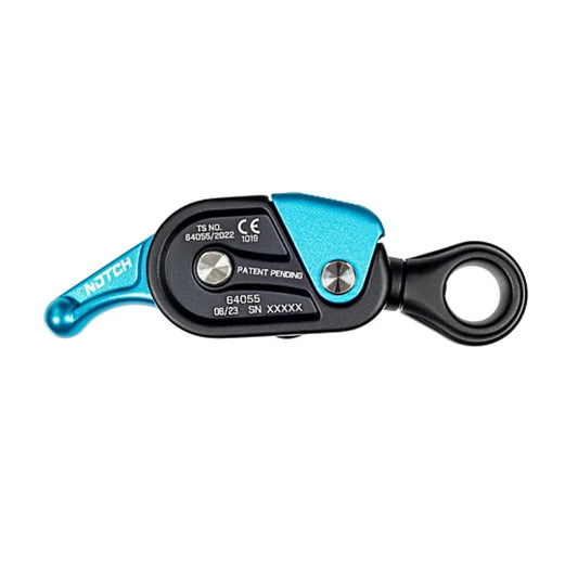 64055B Notch Glide Rope Grab Black-Teal, CE Certified