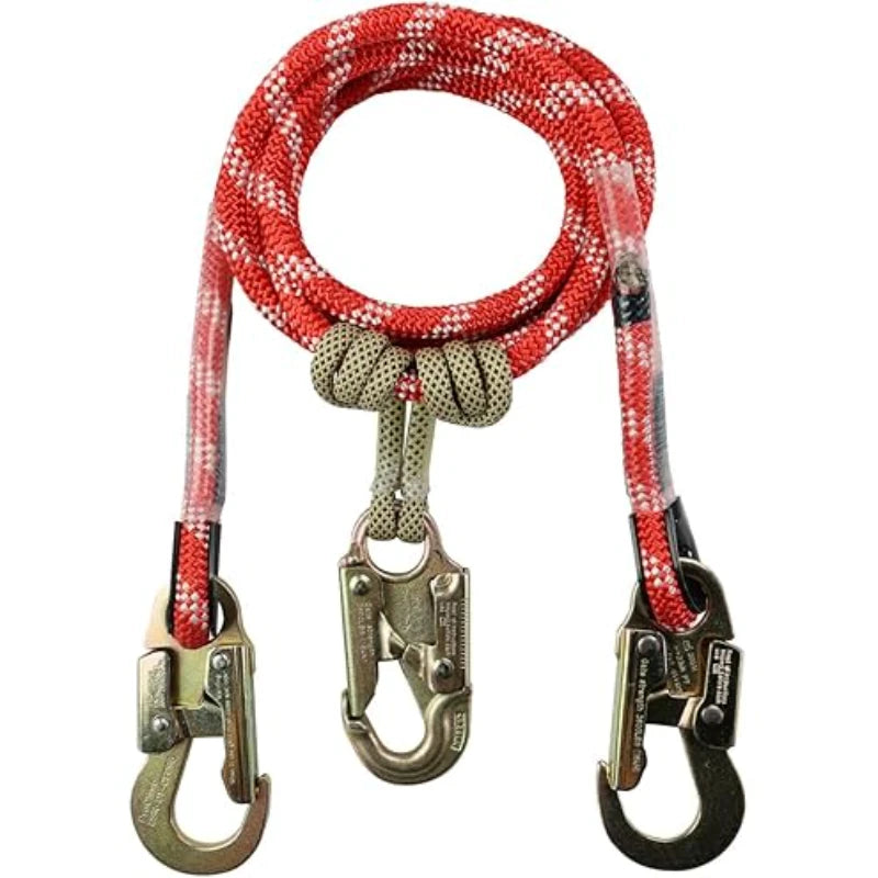 33303 Grizzly Spliced 2 in 1 Lanyard Lightning red 10'