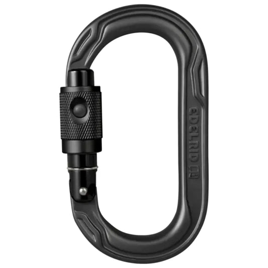 852030000170 Oval Power 2500 Permalock, night (017) - Mosqueton de rosca con seguro
