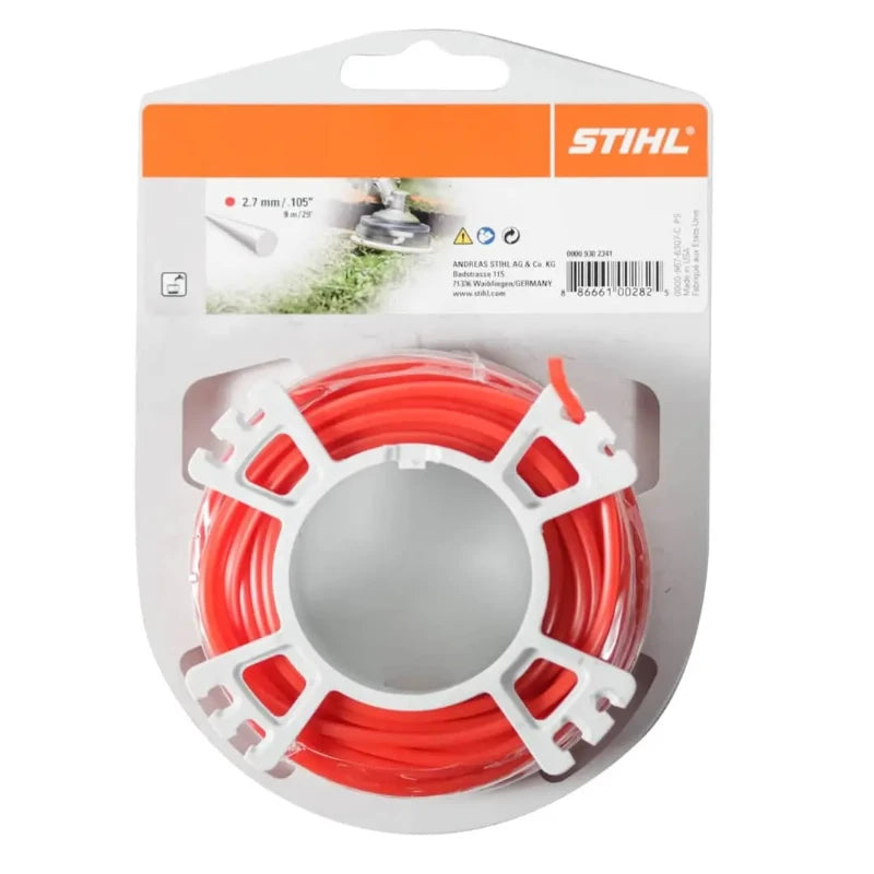 00009302341 Hilo de corte redondo Ø 2,7 mm x 9 m rojo